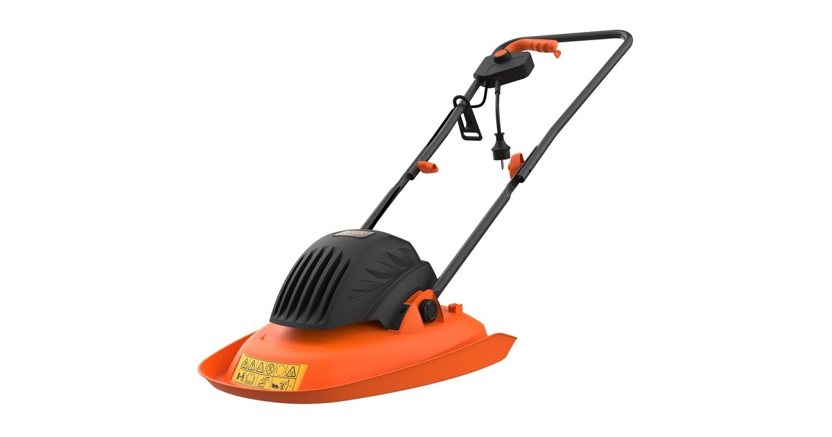 BLACK+DECKER1200W 30cm zweefmaaier grasmaaier  (Oranje/zwart)