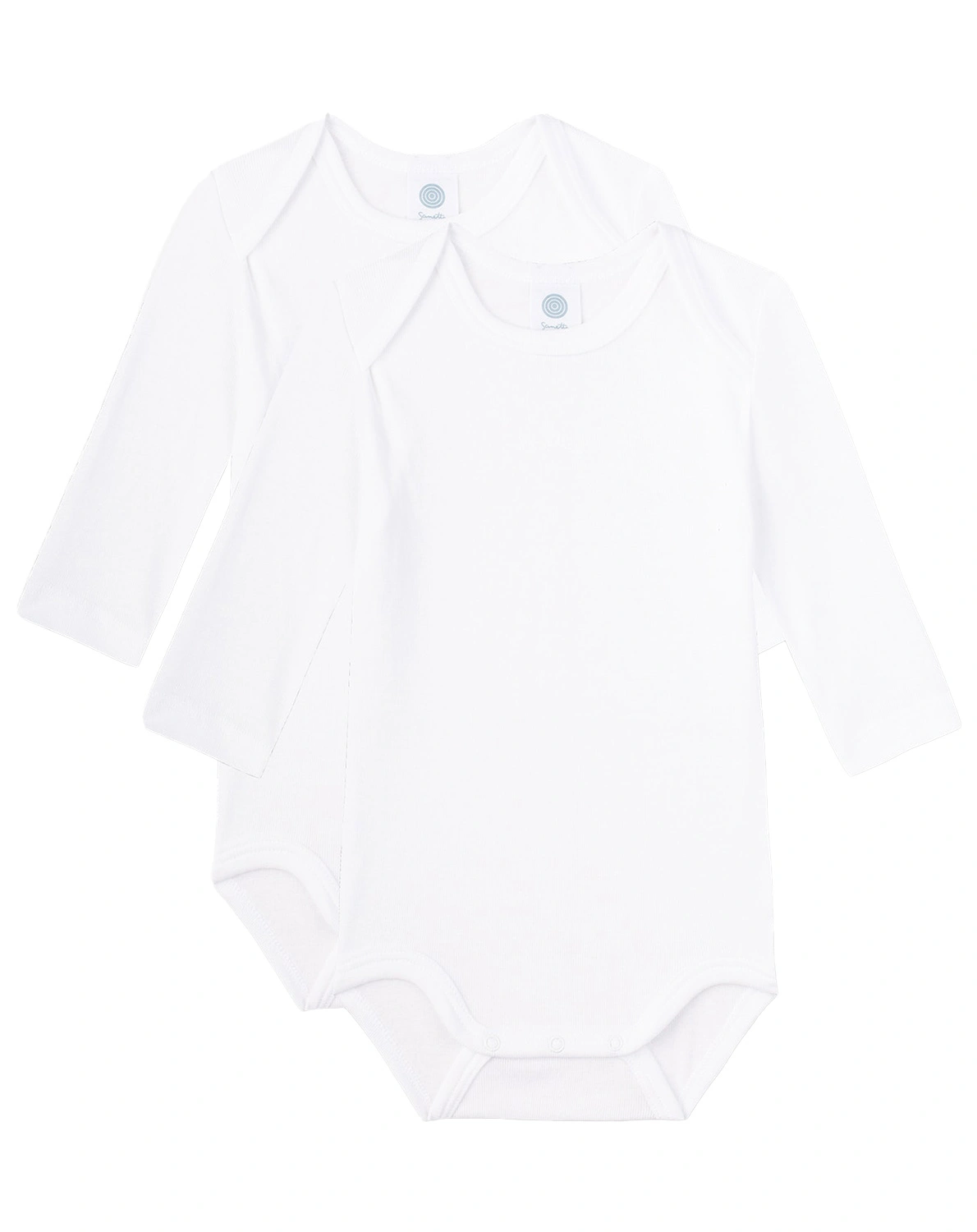 Langarm-Body PURE BASIC 2er-Pack in white