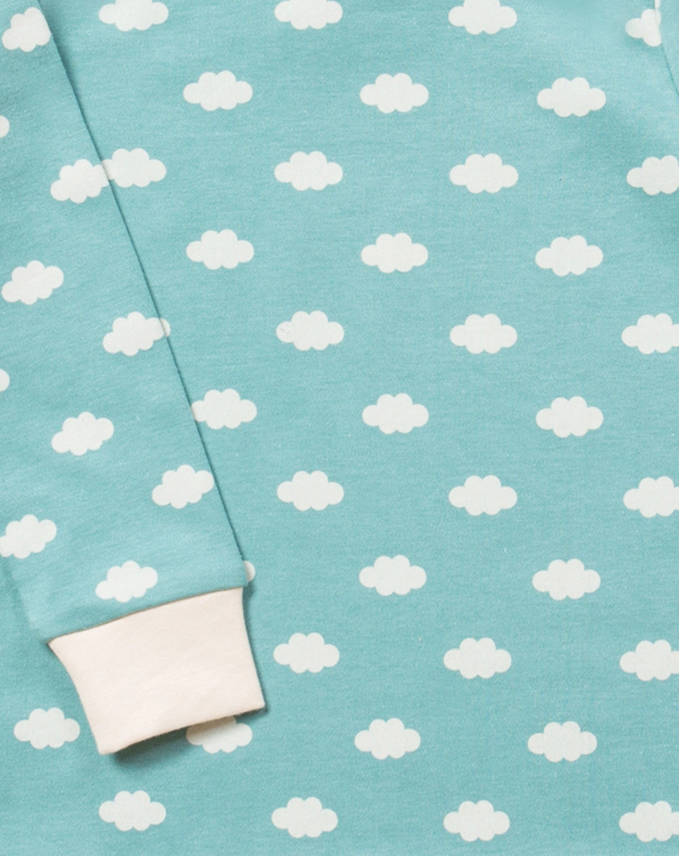 Langarmbody FLUFFY CLOUD 2er-Pack in blau