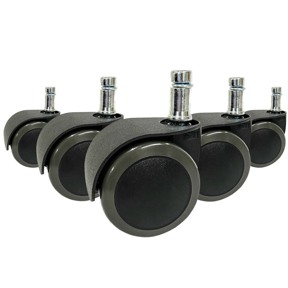 Stuhlrollen 5x ROLO EASY 10mm/50mm Metall, Kunststoff hjh OFFICE
