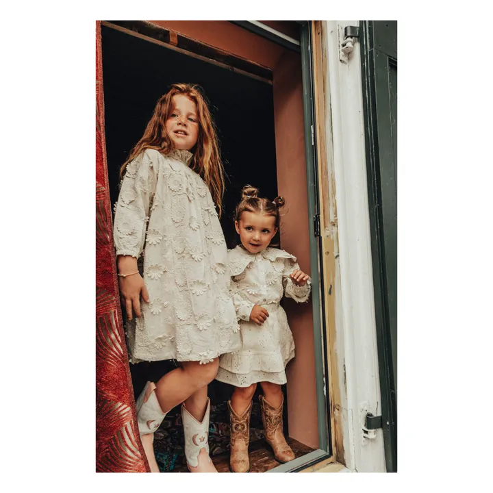 Baje Studio Robe Yala Brodée | Crème