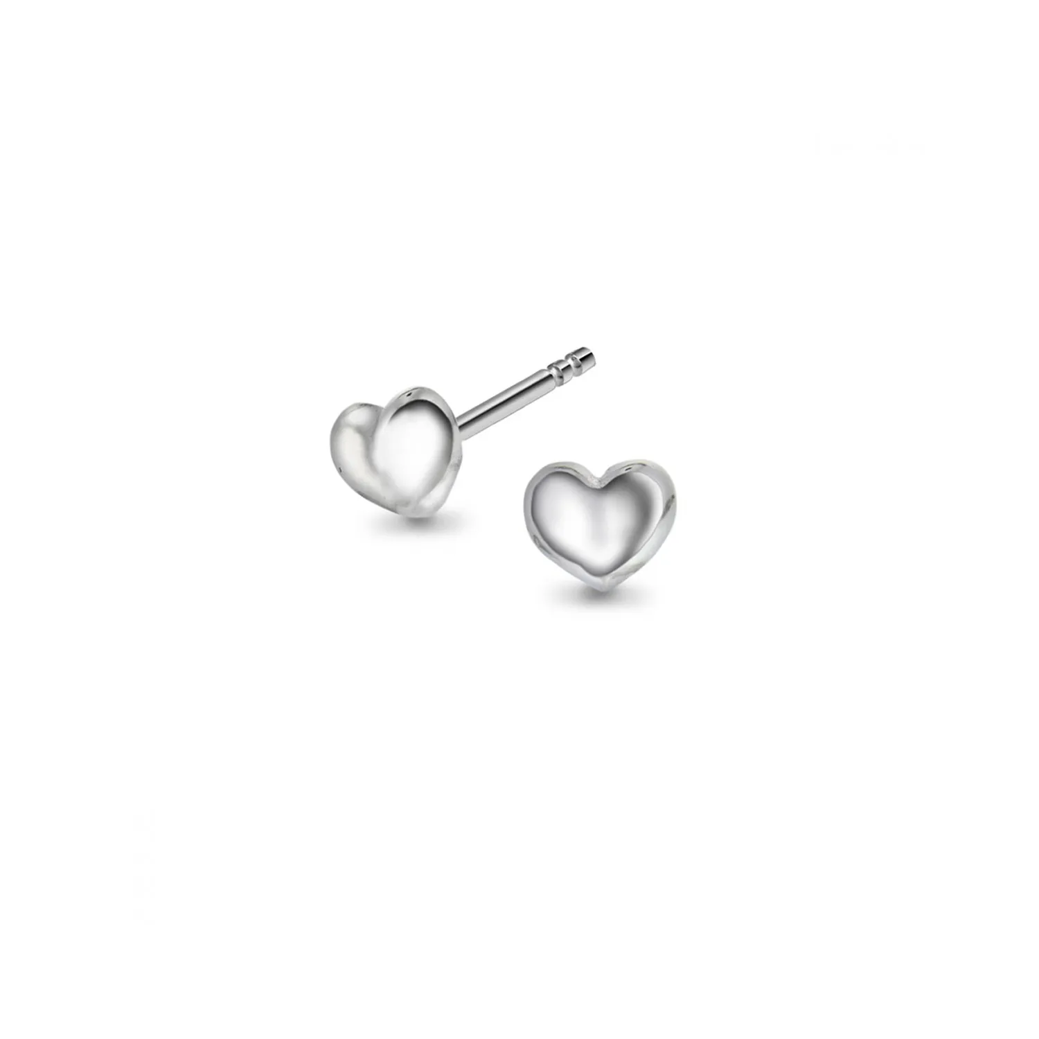 Pia&Per Heart Øreringe Sølv 68658-02