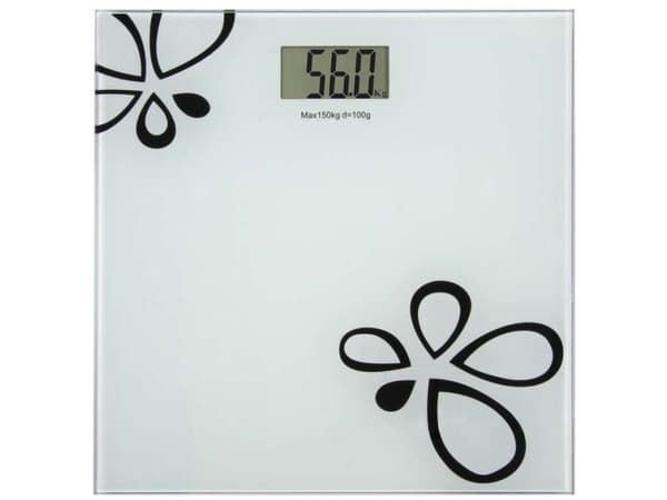 Emos TY6108, Elektronisk personvekt, 180 kg, Hvit, kg, lb, ST, firkant, Glass