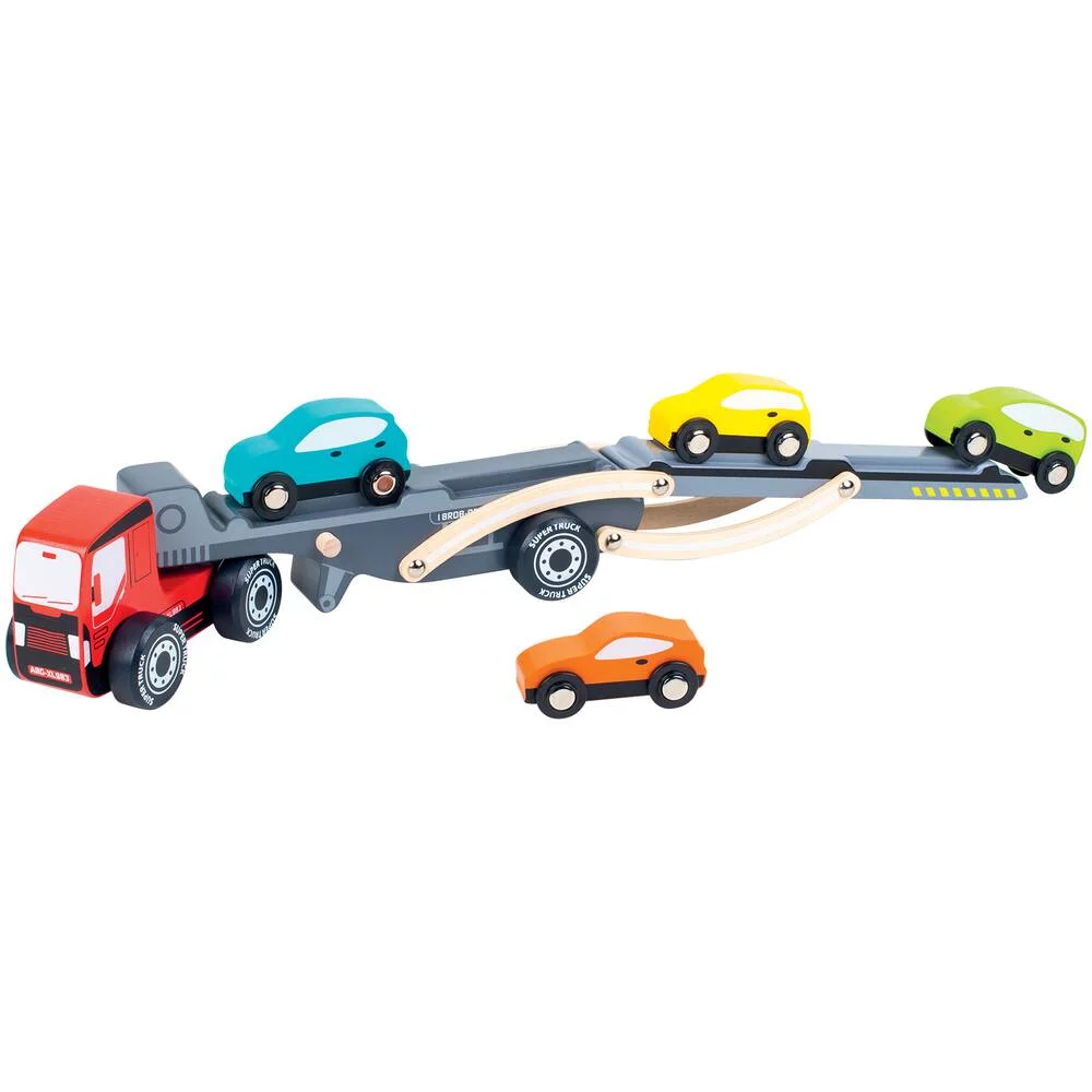 CAMION DE TRANSPORT DE VEHICULES EN BOIS