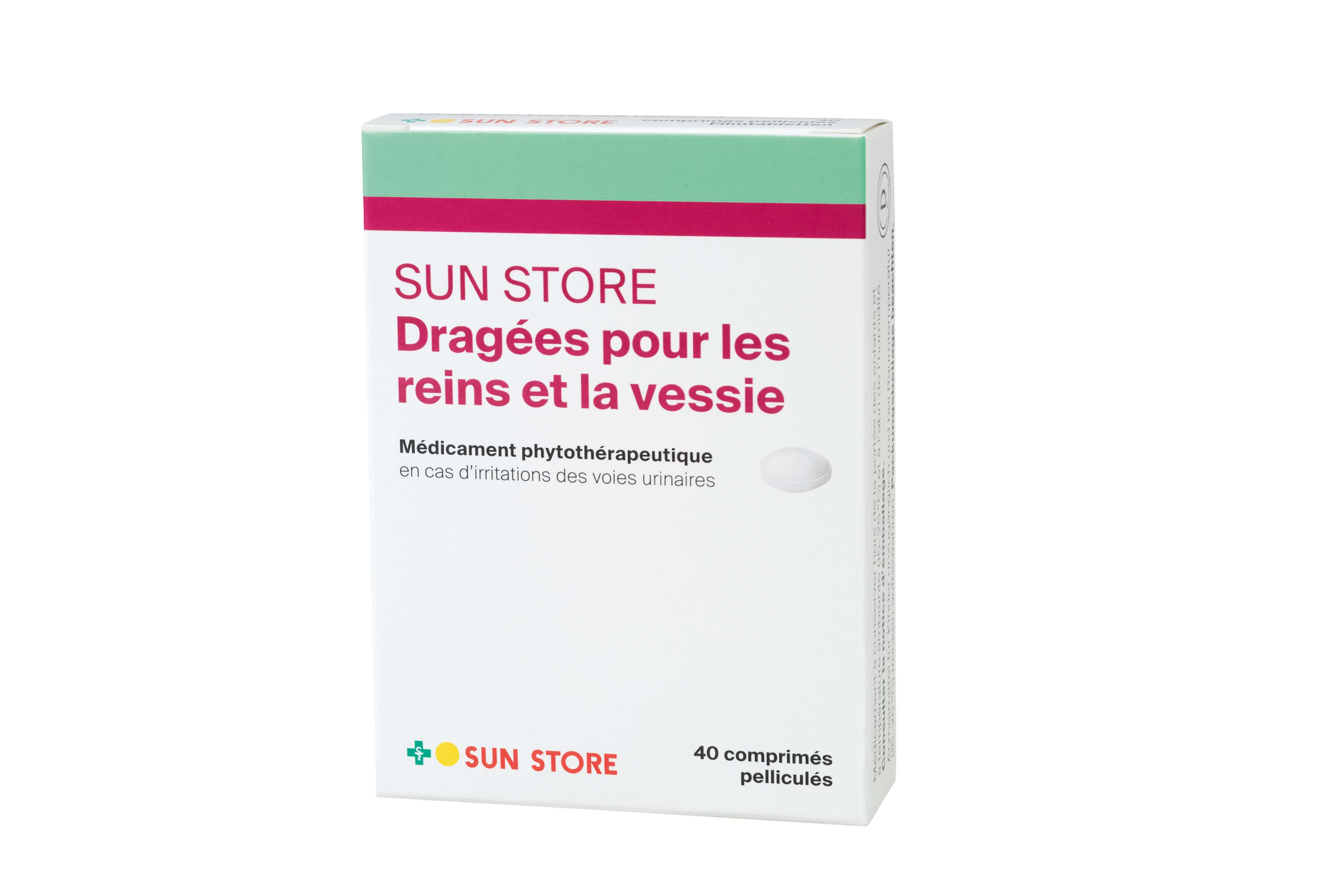 Sun Store Nieren- und Blasendrageés<br>40 Stück, Blister, Filmtablette