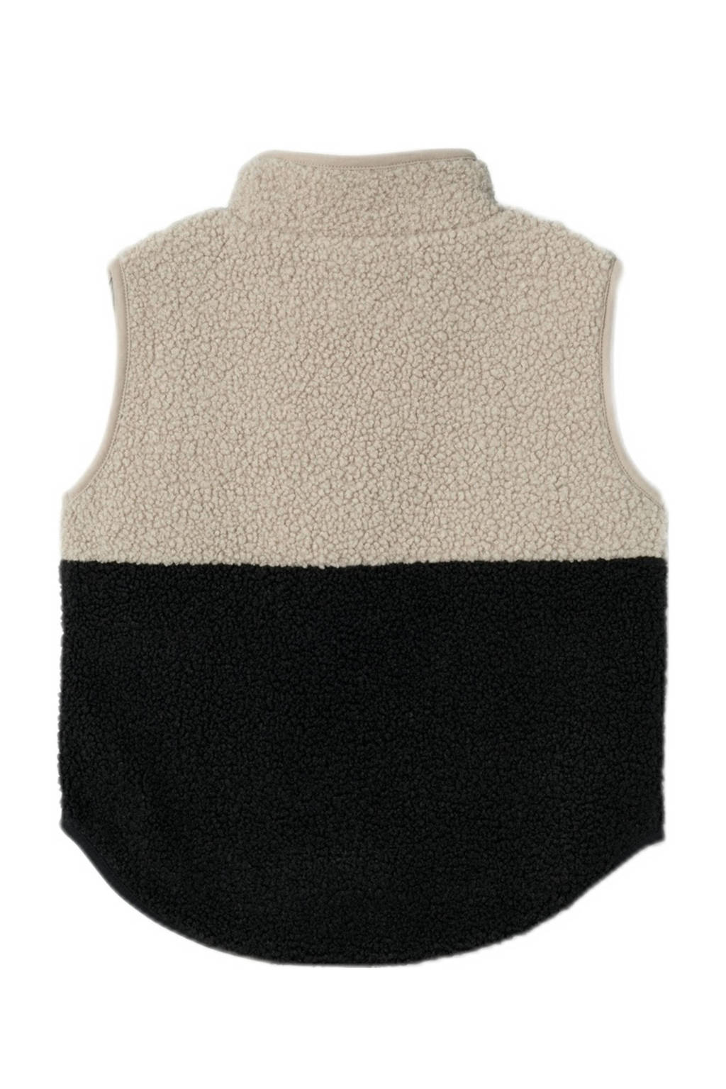 NAME IT bodywarmer NKMLAKET zwart/beige