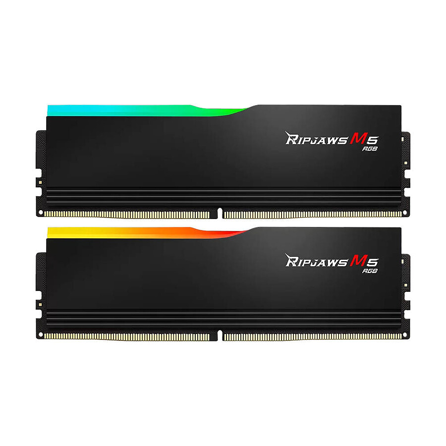 G.Skill Ripjaws M5 RGB Black - 2 x 32 Go (64 Go) - DDR5 6400 MHz - CL32