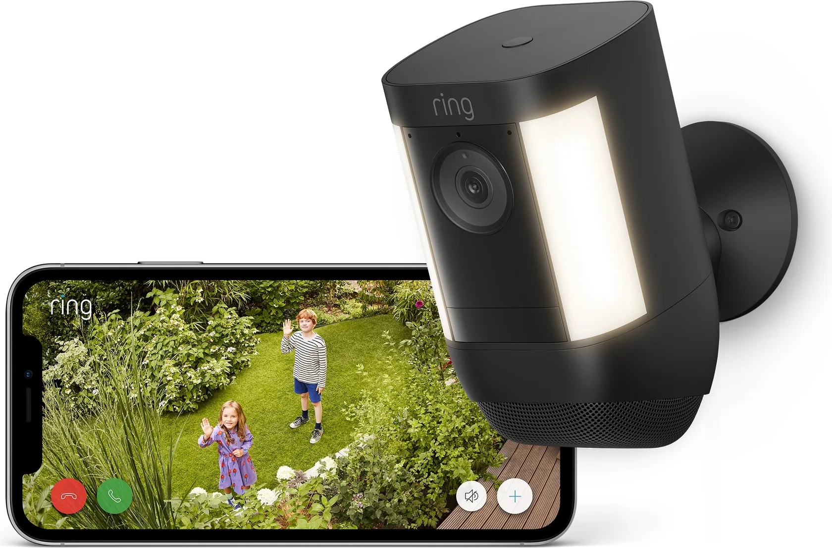 Ring Spotlight Cam Pro Battery Noir Caméra de surveillance