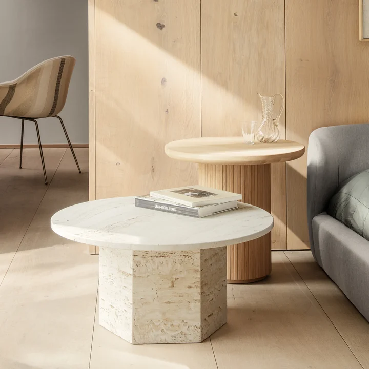 Gubi - Epic Coffee Table, Ø 110 cm, neutral white