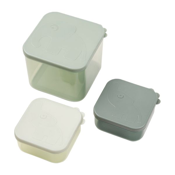 Done By Deer Elphee Snackbox - Large - 3 Stuks - Green
