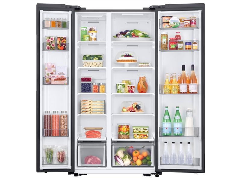 Samsung Foodcenter RS57DG400EM9 Silber Side by Side Kühl- und Gefrierteil