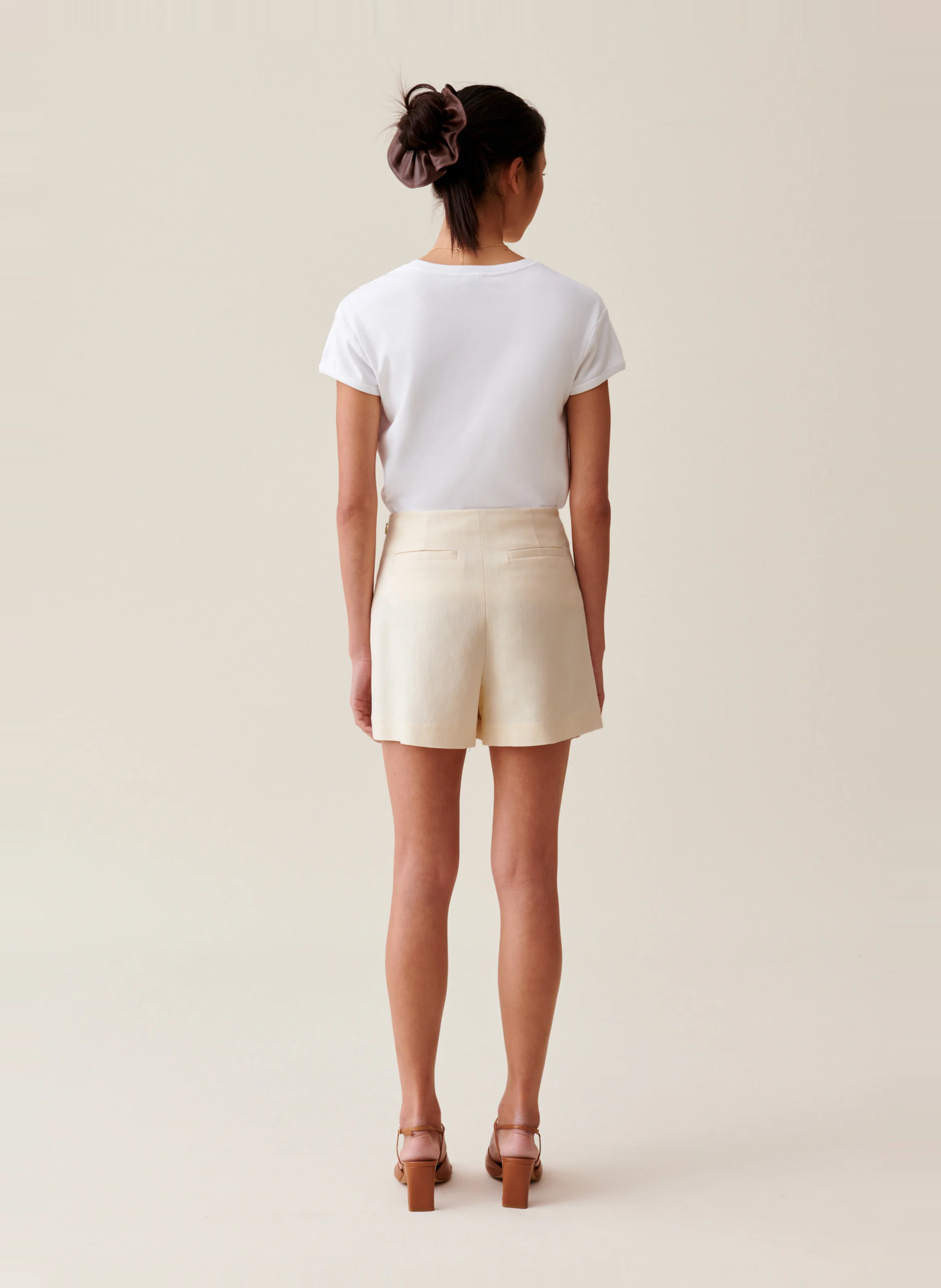 Jupe-shorte portefeuille | Blanc