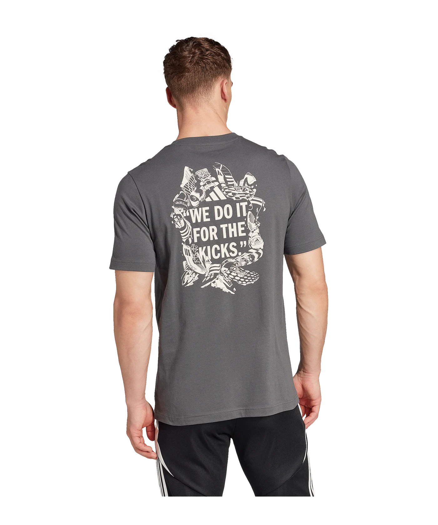 adidas Football Kicks Graphic T-Shirt Grau