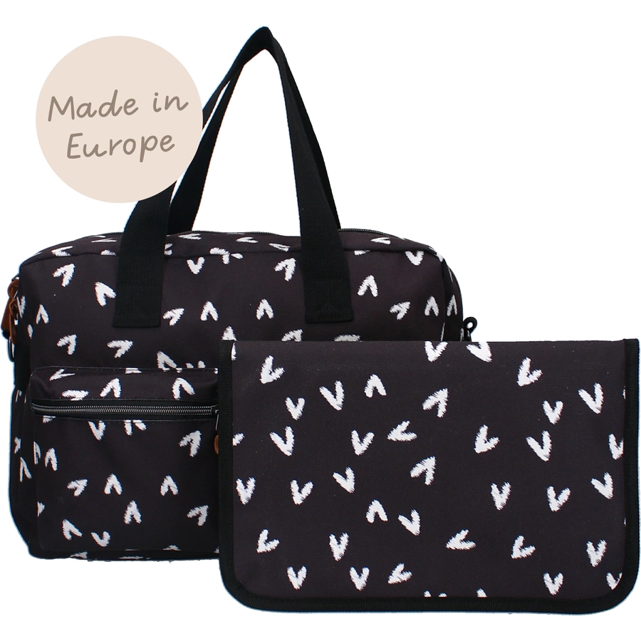 Kidzroom Wickeltasche care Kind at Heart Black
