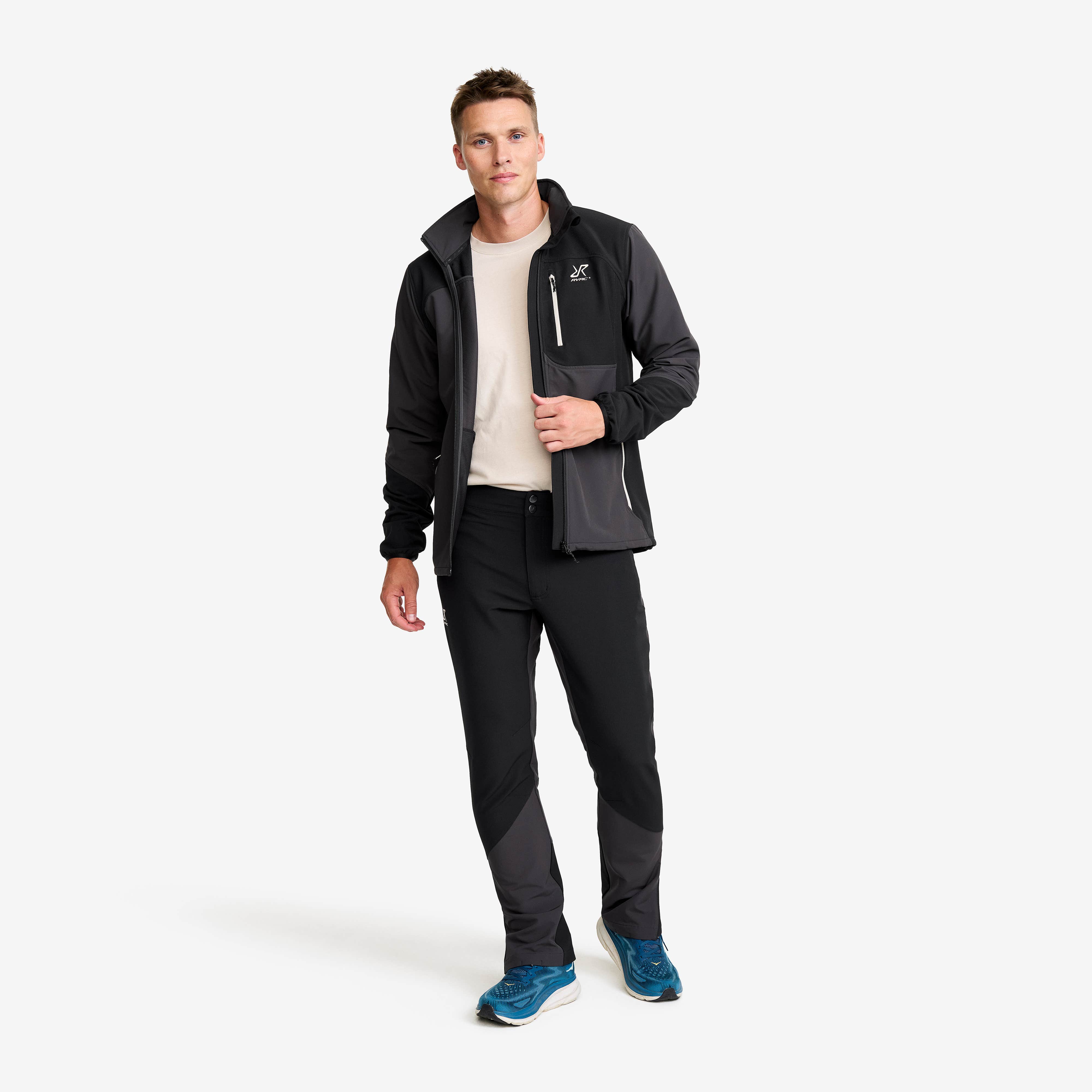 Ridge Trek Stretch Jacket Herre Black/Anthracite