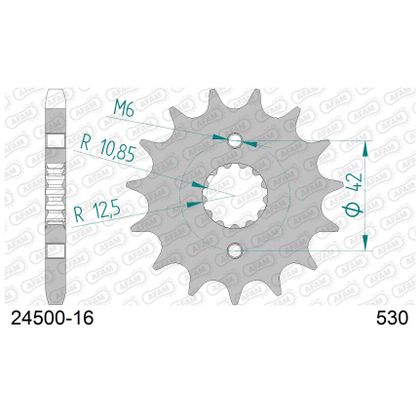 Kit chaine AFAM 530 Type Acier