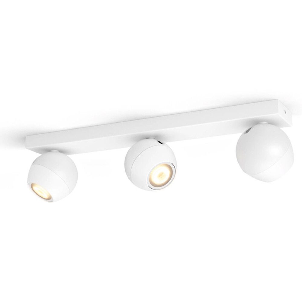 SPOTSKINNE PHILIPS HUE BUCKRAM TRIPPEL HVIT