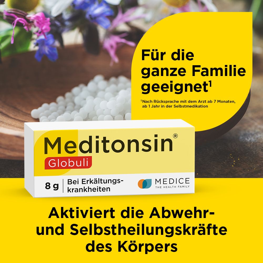 Meditonsin® Globuli bei ersten Anzeichen einer Erkältung