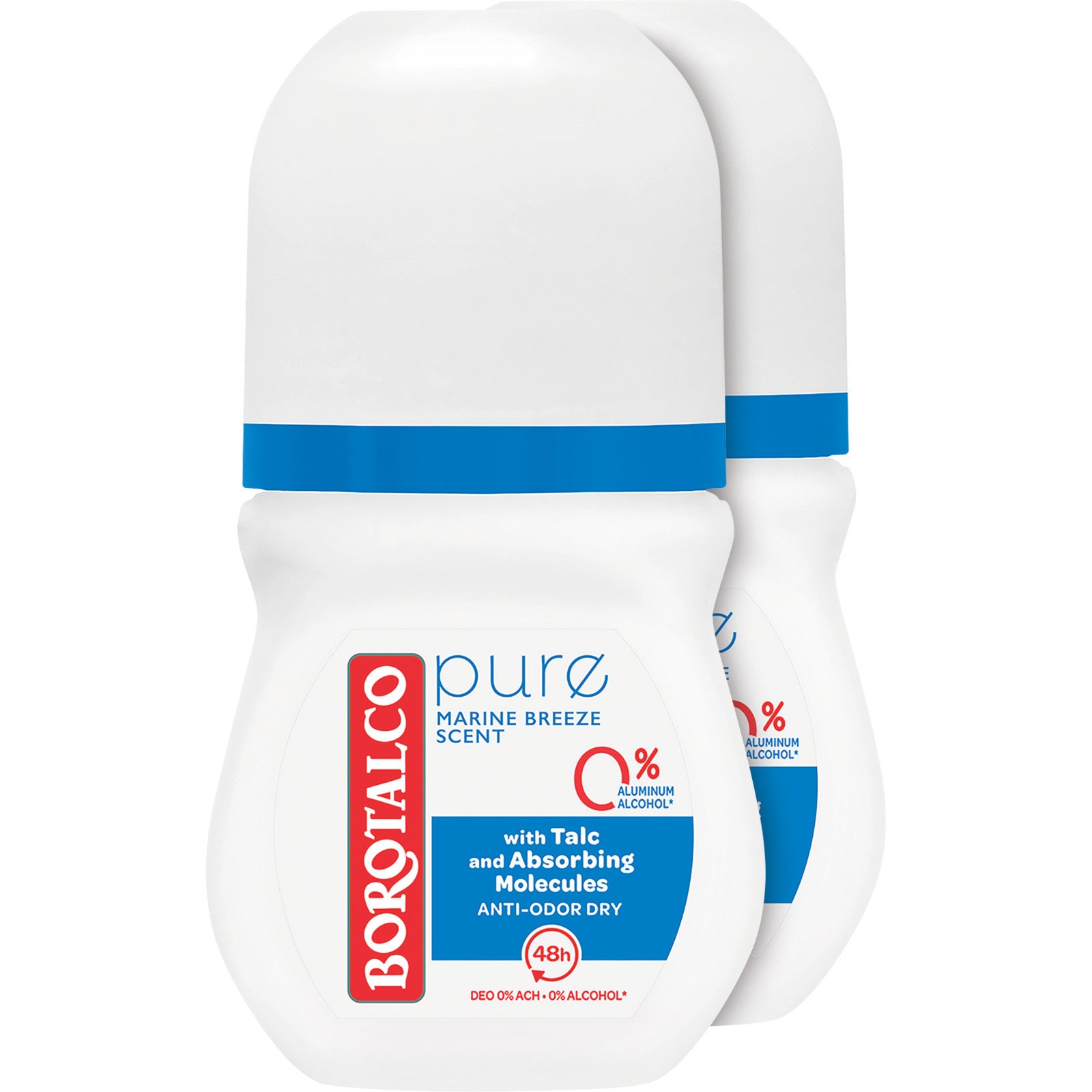 Borotalco Pure Natural Freshness Deo Roll On 2 x 150 ml