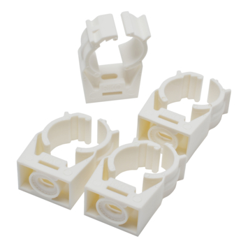 Sanivesk Zadel   Klikbevestiging 14-18mm Wit 4 stuks