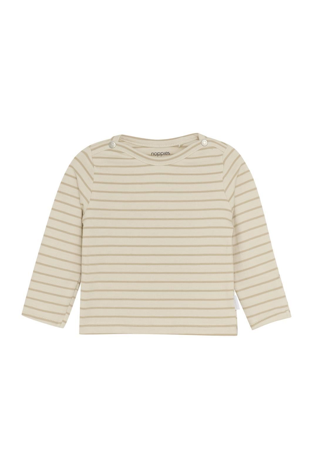 Noppies Newborn Longsleeve Nev - Stripe pattern Off white