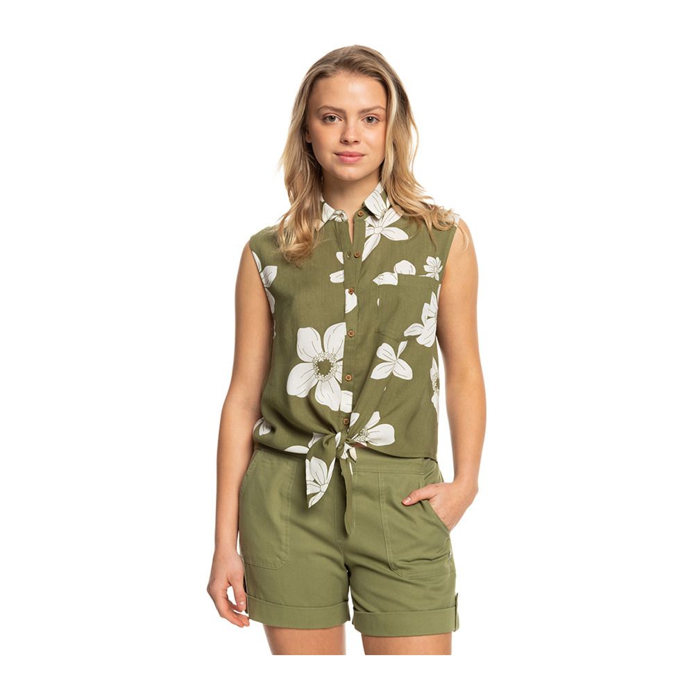 Roxy TROPICAL VIEW - Chemise Femme loden green surfride