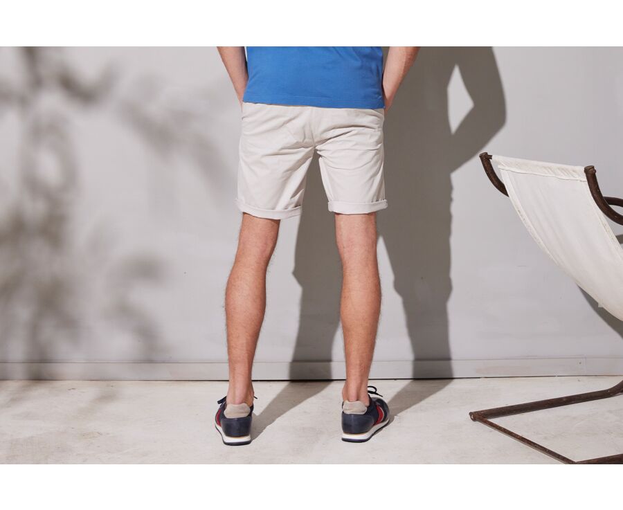 Bermuda chino homme Greige - BARRY
