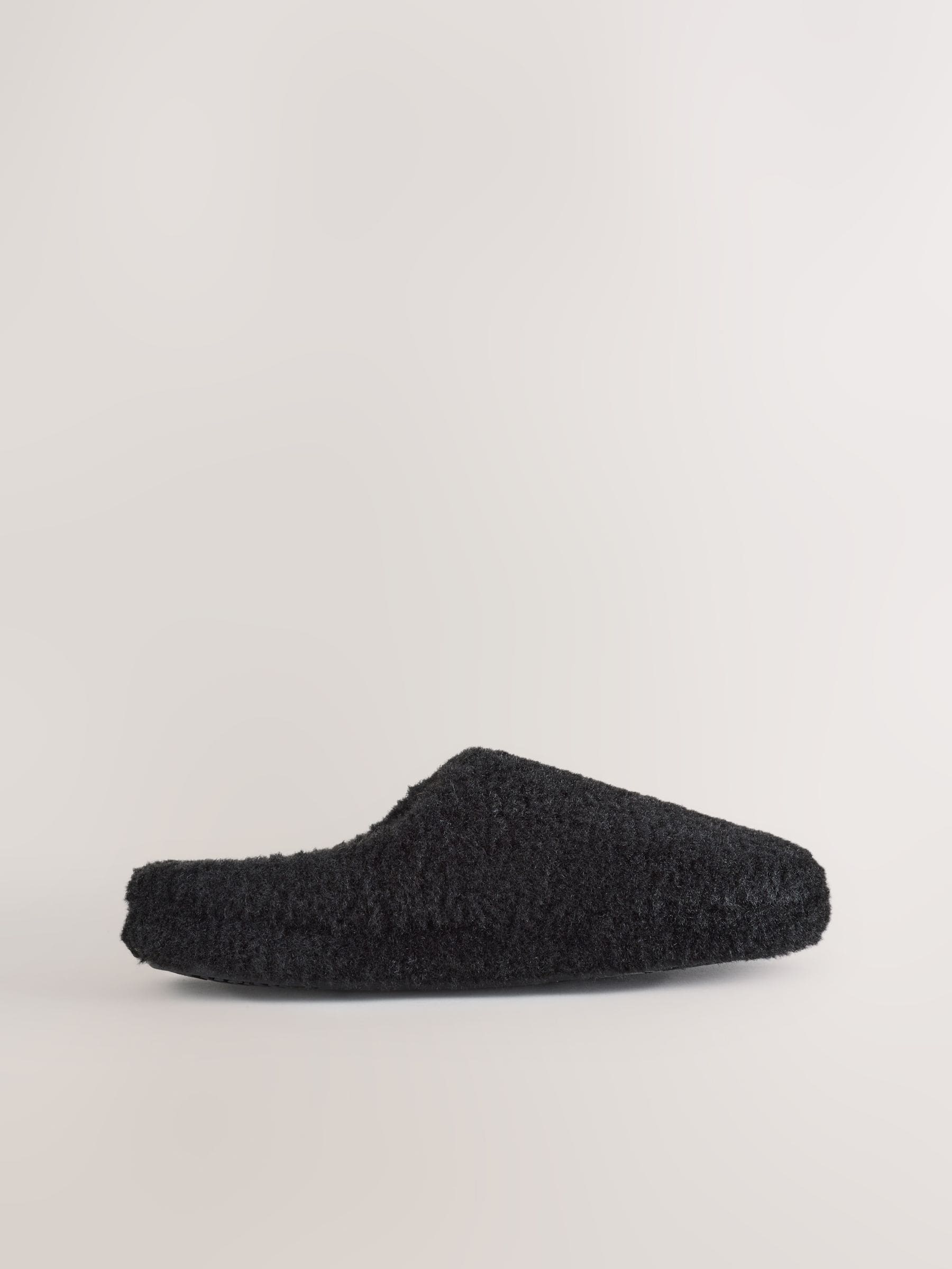 Zwart - Pantoffels met imitatiebont