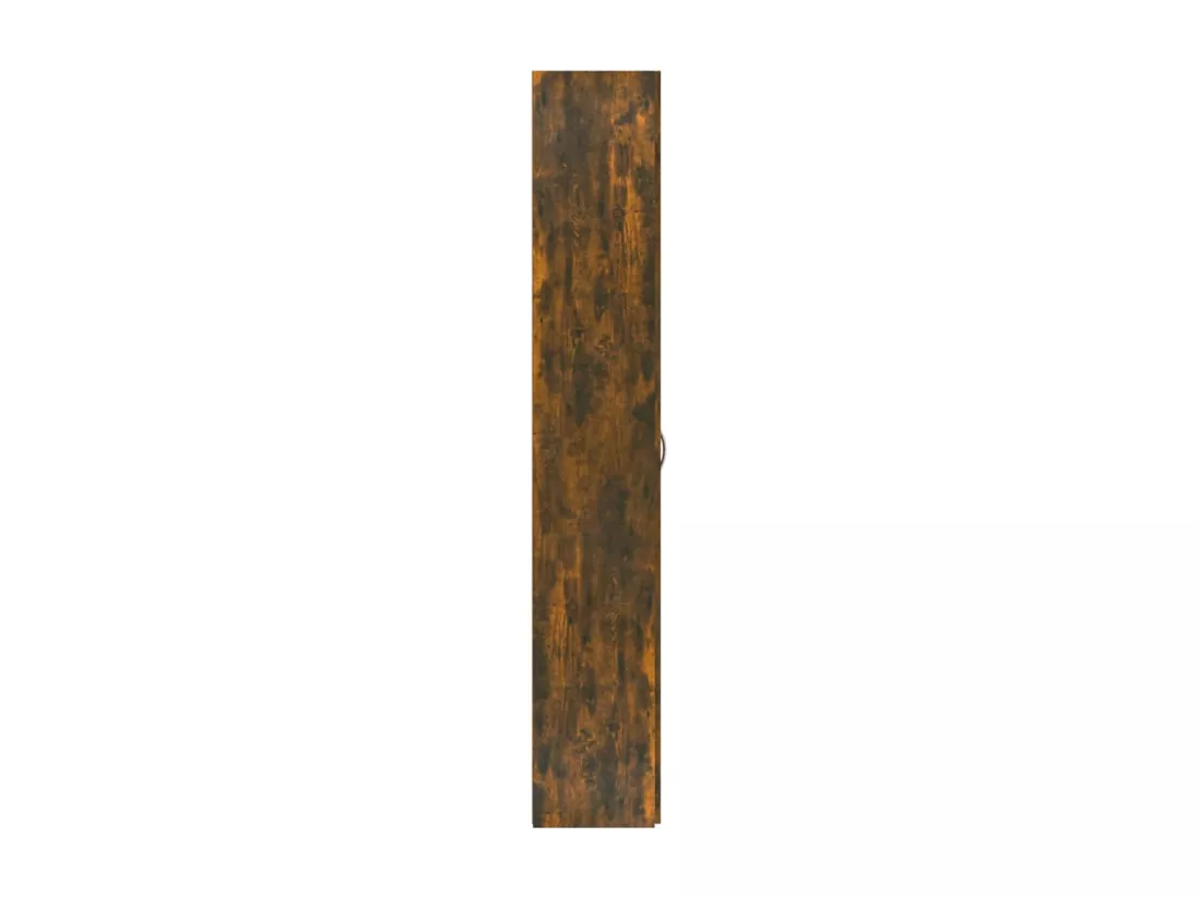 Armoire de bureau Chêne fumé 60x32x190 cm Bois d'ingénierie