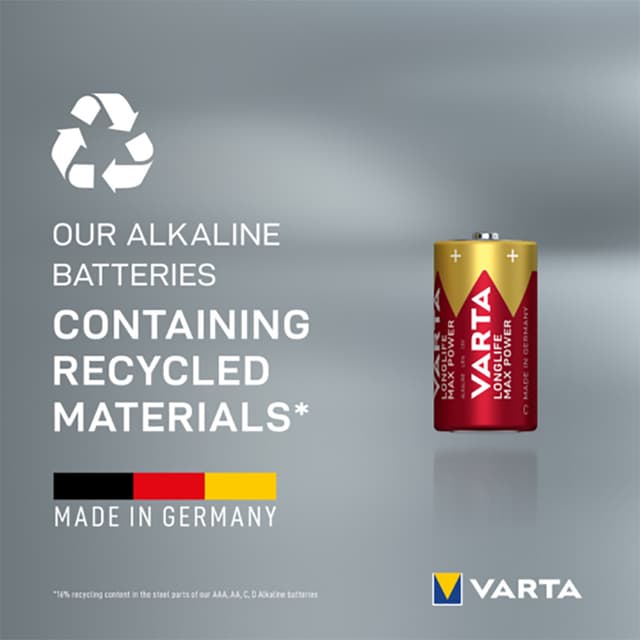 Varta Longlife Max Power C batterier (2-pakke)