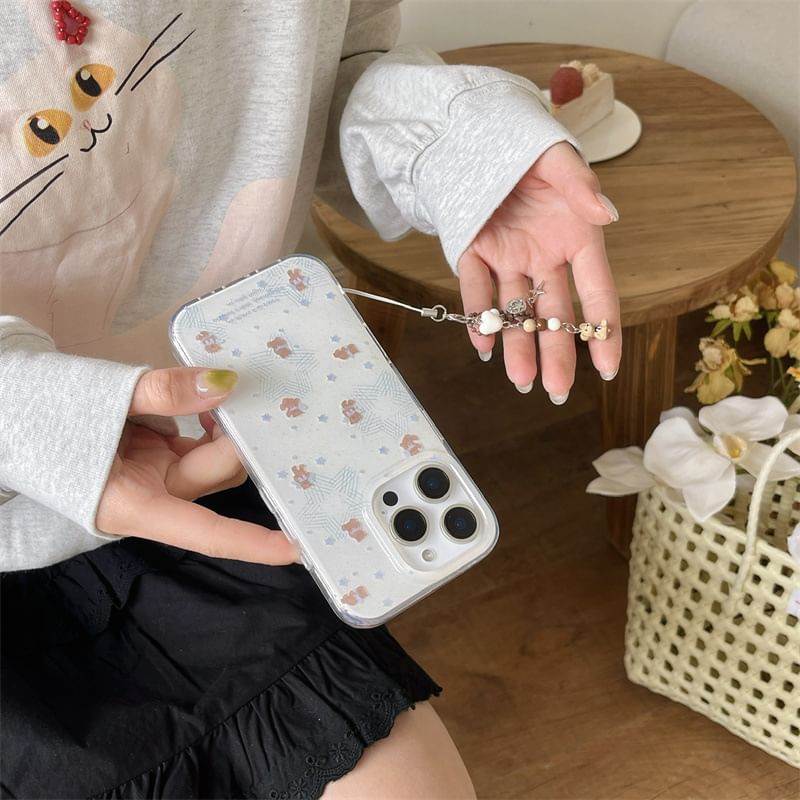 Elliure - Beren telefoonhoesje / bandje / bedel / set - iPhone 16 Pro Max / 16 Pro / 16 Plus / 16 / 15 Pro Max / 15 Pro / 15 Plus / 15 / 14 Pro Max / 14 Pro / 14 Plus / 14 / 13 Pro Max / 13 Pro / 13