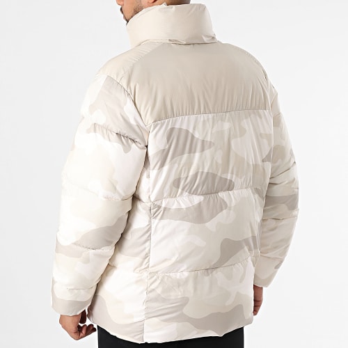 Doudoune Capuche Puffect II Beige Camouflage