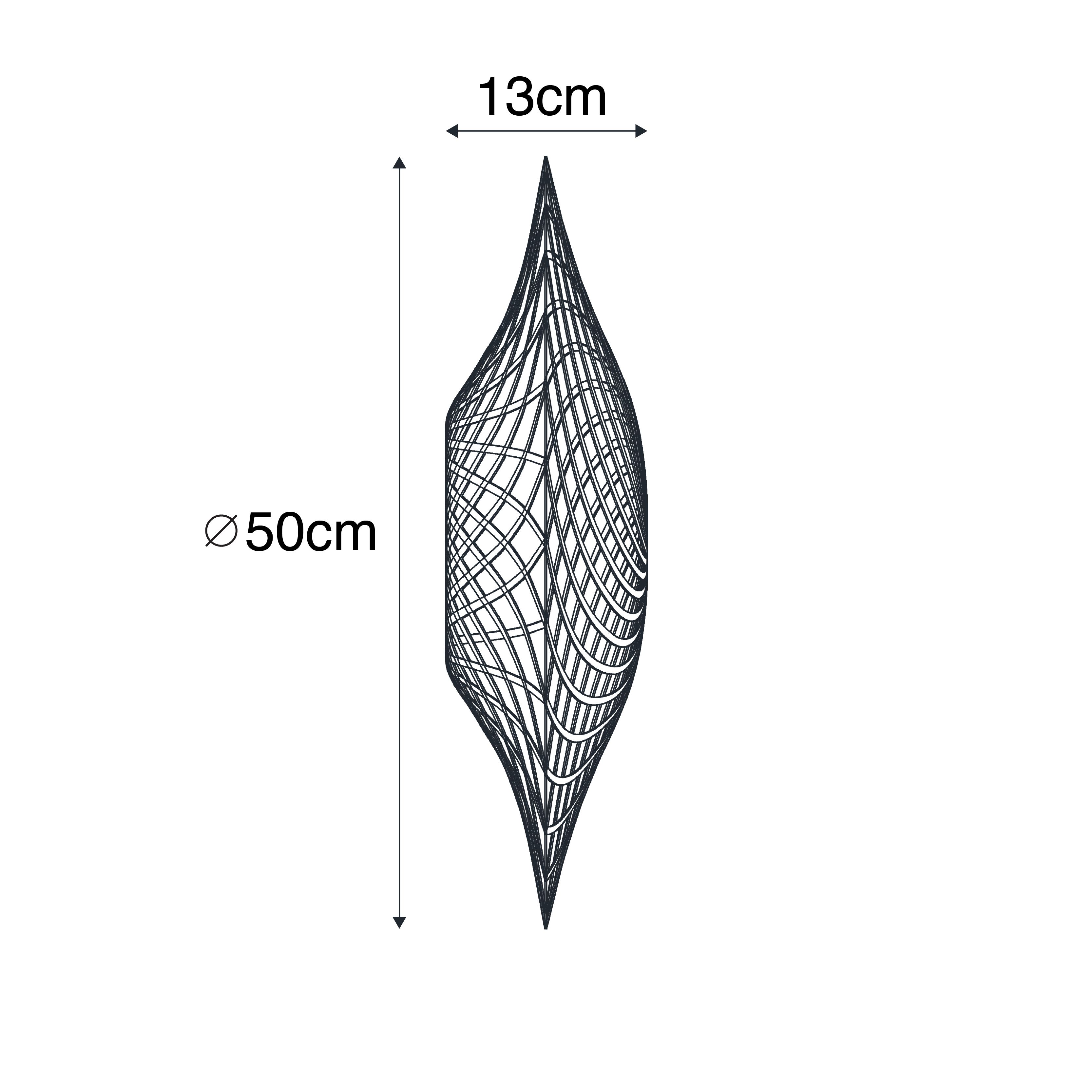 Oosterse lampenkap bamboe 50 cm - Rina