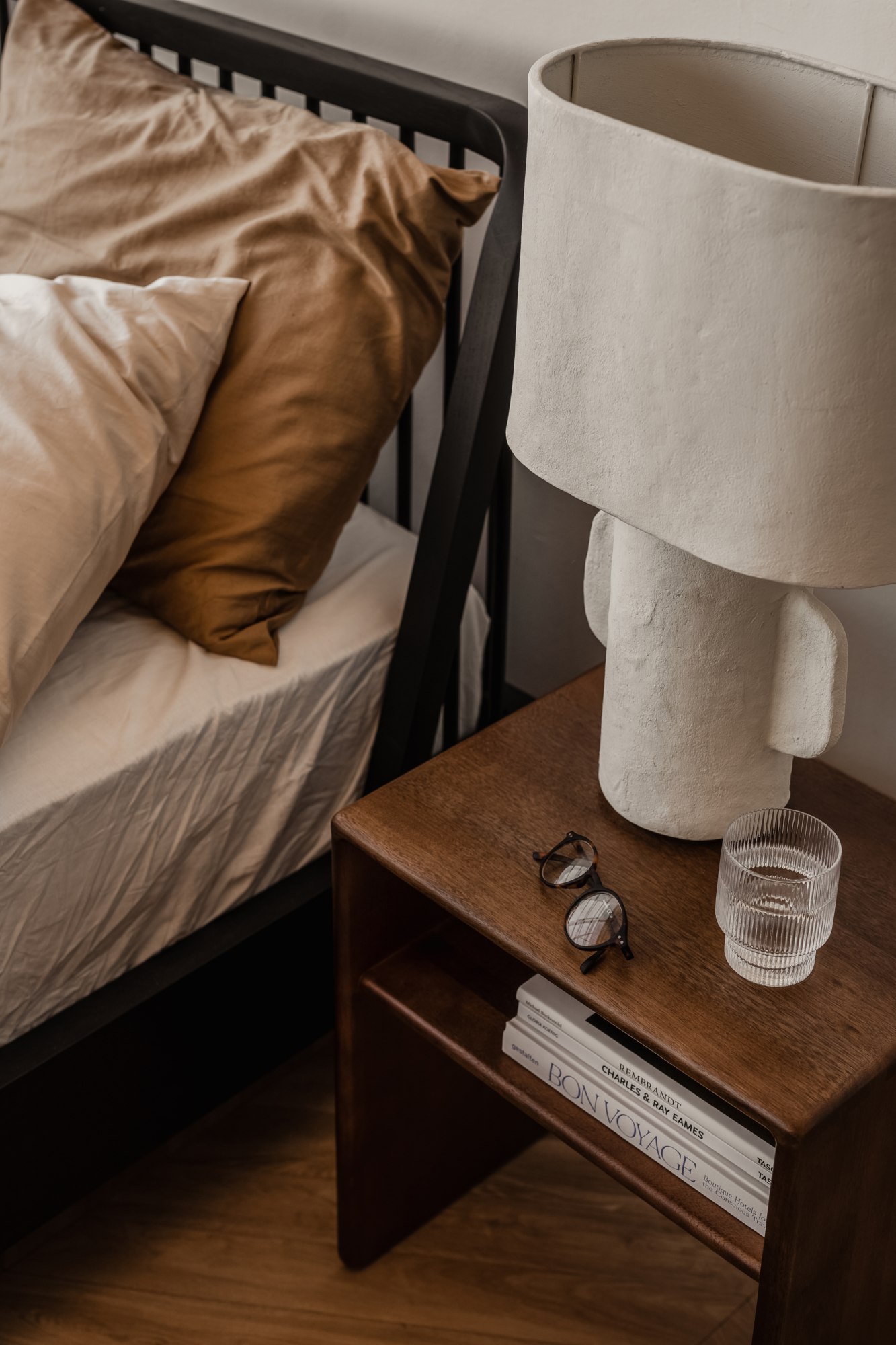 Bed Spindle 160x200 cm zwart