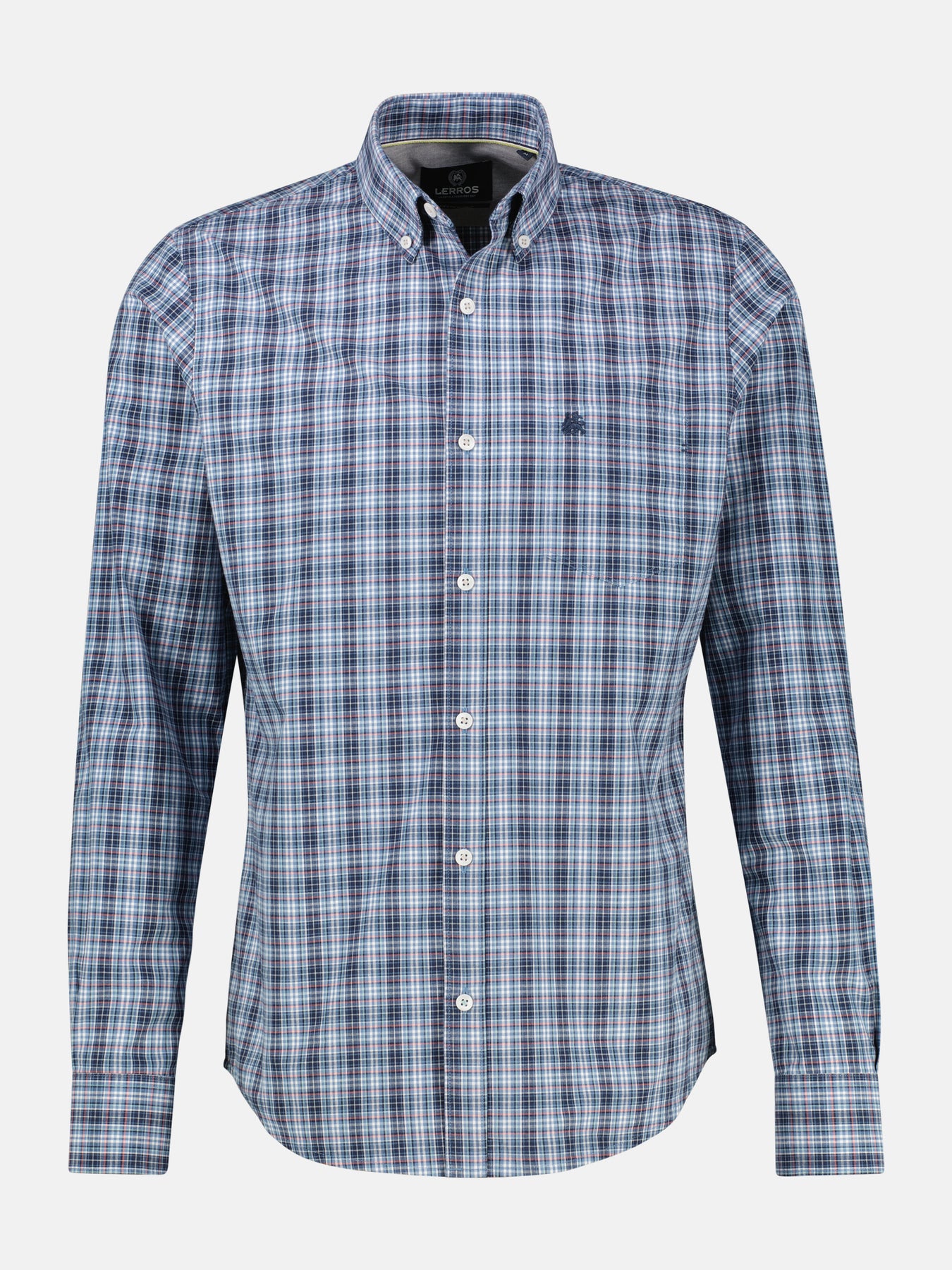 Karohemd mit Button-Down-Kragen