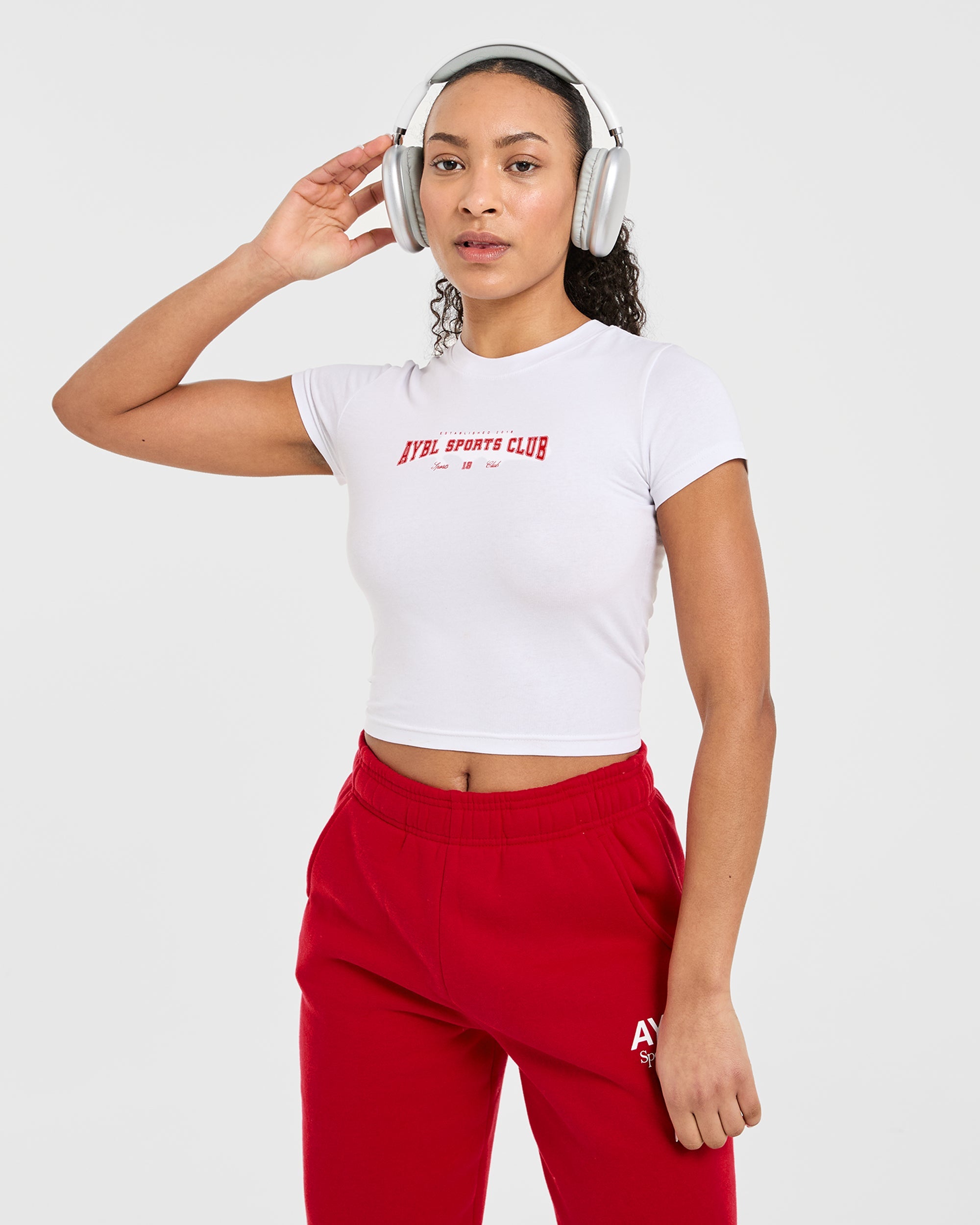 Sports Club Varsity Baby Tee
