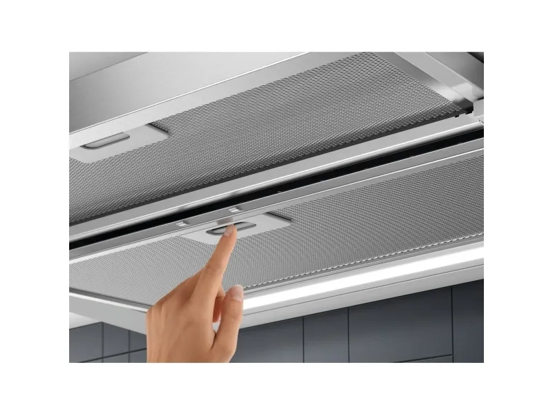 Electrolux 600 LFP616X - Hætte - teleskopisk - bredde: 59.8 cm - dybde: 30 cm - udtrækning og recirkulation (-) - grå