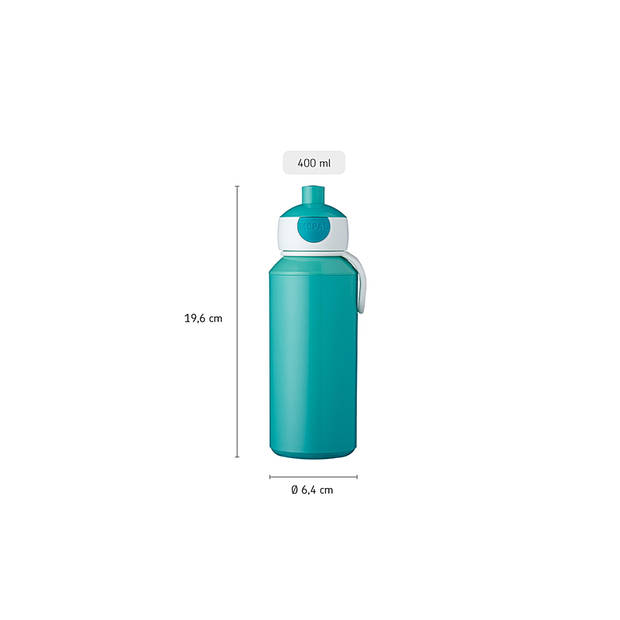 Mepal Drinkfles pop-up Campus 400 ml Little Dutch - Ocean