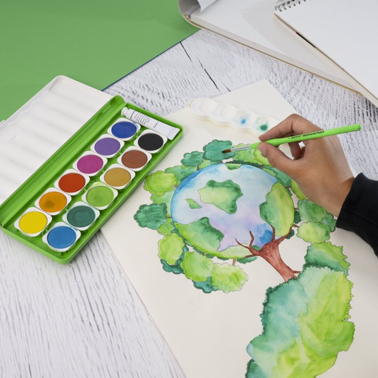 Eberhard Faber Deckfarbkasten Green Winner