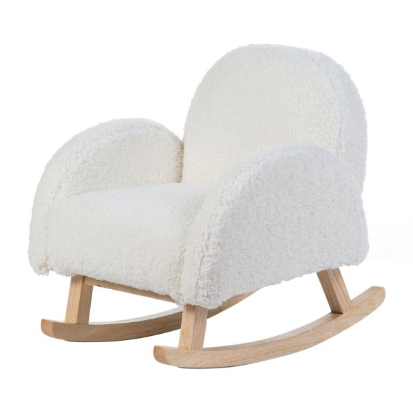 Childhome Teddy Schommelstoel Wit / Naturel