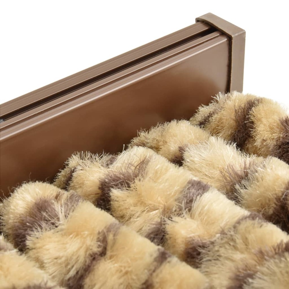 Moustiquaire beige et marron 90x220 cm chenille