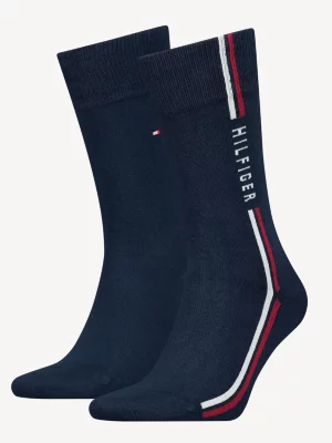 Pacote com 2 pares de meias Classics Global Stripe