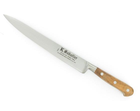 Filet de Sole 20cm- Acier Carbone - Manche Olivier Couteaux de cuisine professionnel