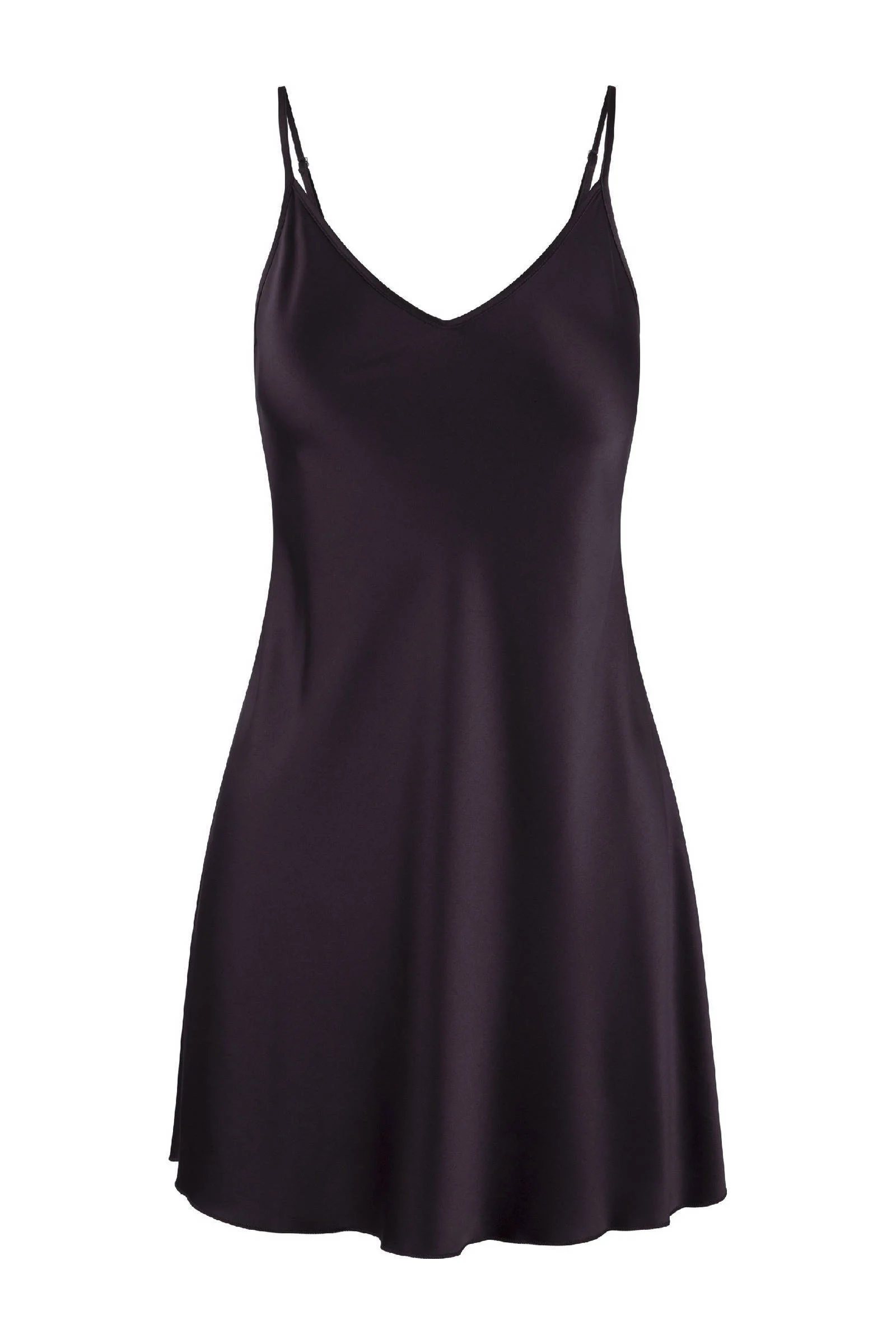 LingaDore satijnen slipdress Daily donkerbruin