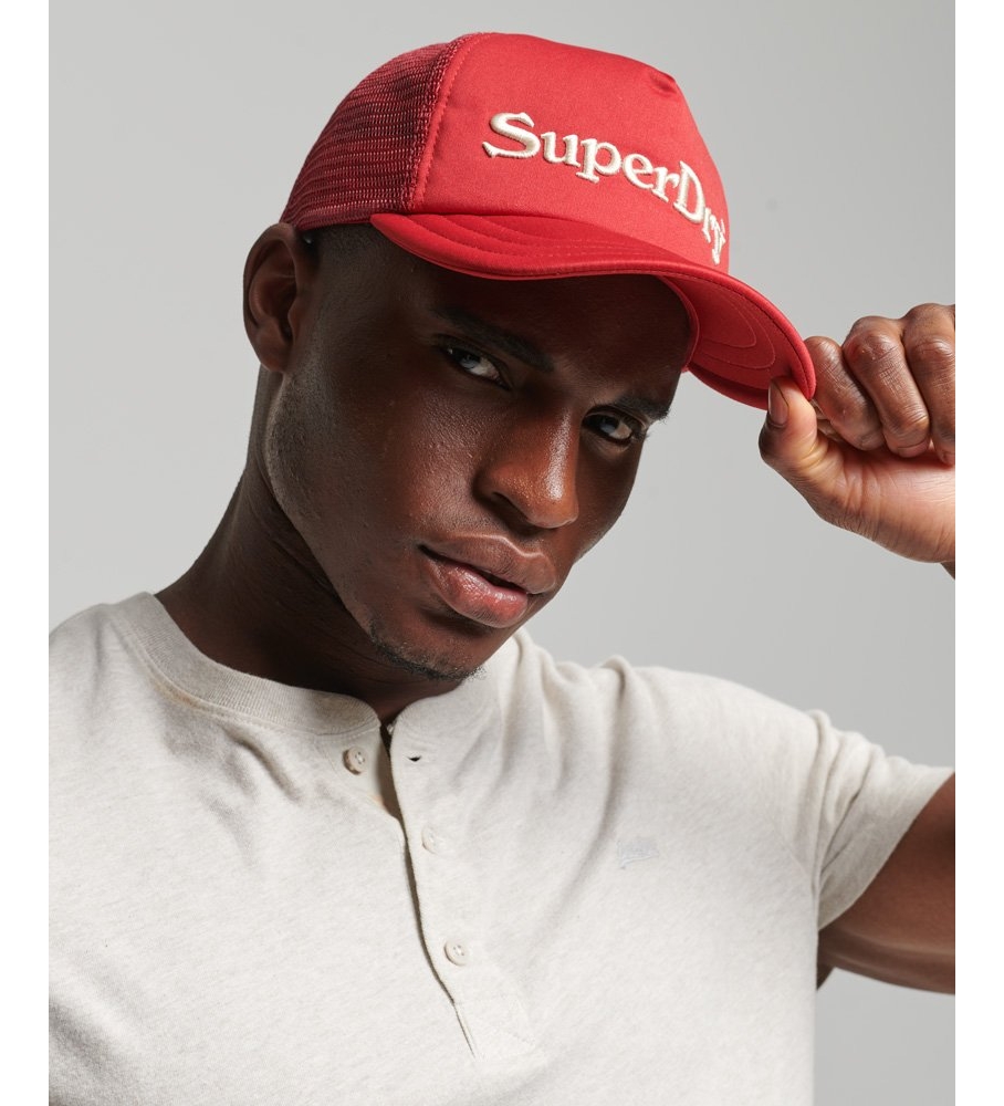 Boné Trucker Superdry Graphic Vermelho