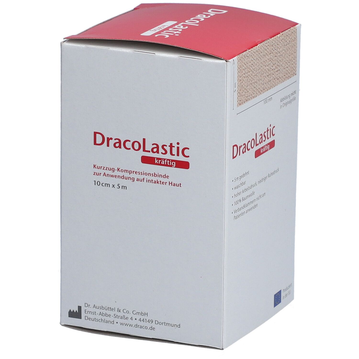 DracoLastic kräftig Kurzzug-Binde 5m x 10cm