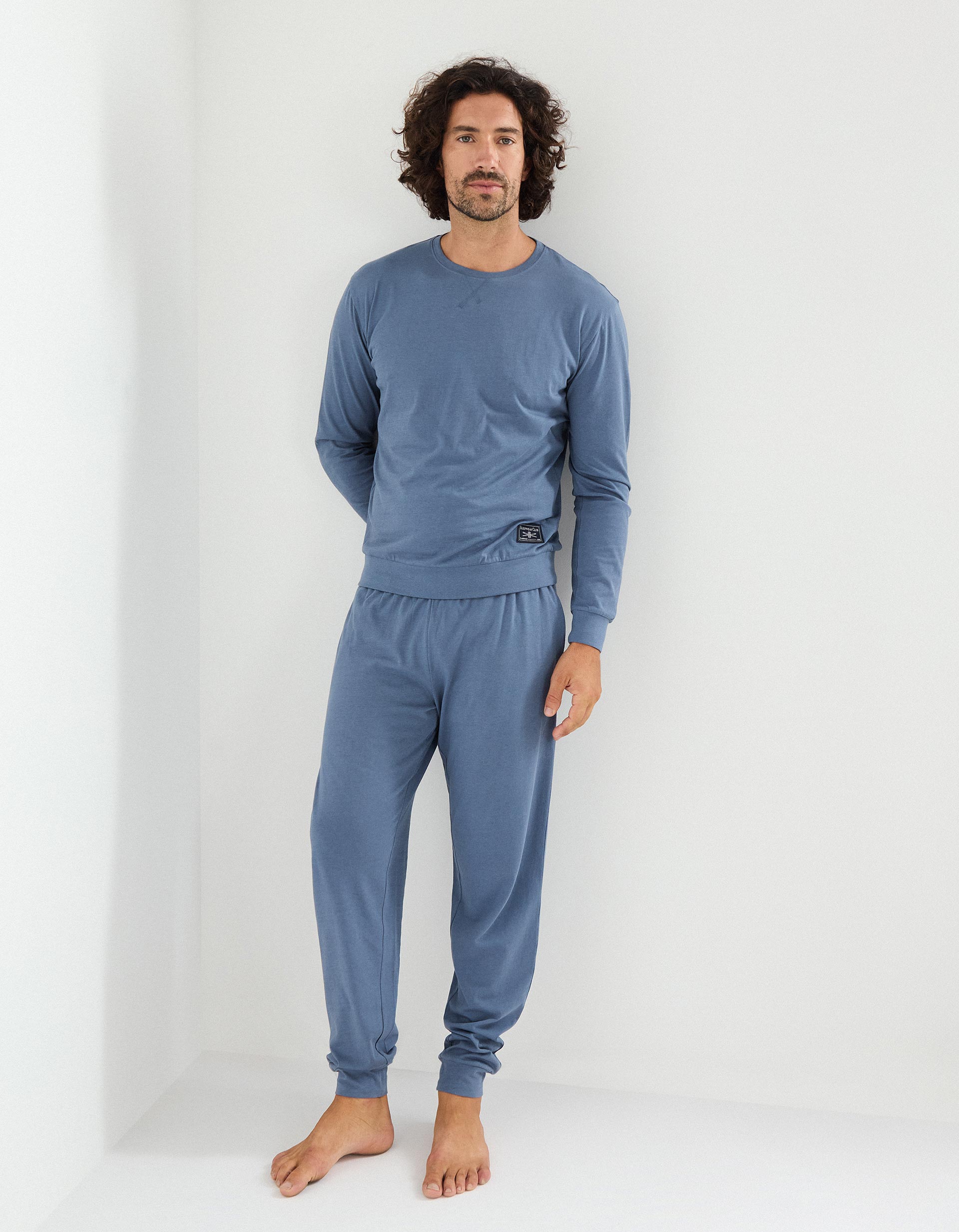 Pijama Jersey, Homem, Azul Escuro