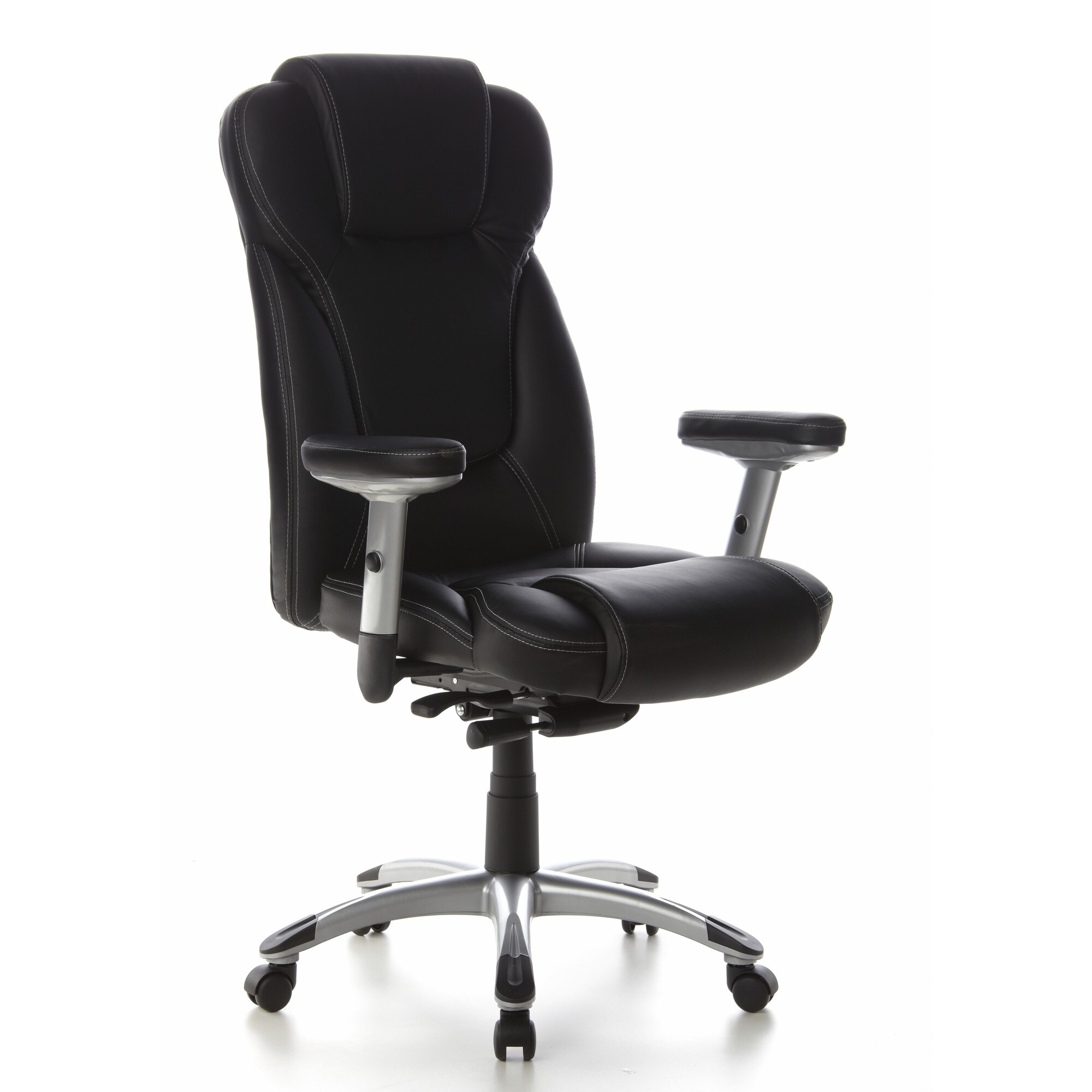 Profi Chefsessel EMBASSY 200 Leder mit Armlehnen (höhenverstellbar) hjh OFFICE