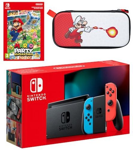 Nintendo Switch (neonblauw/neonrood) Mario Party Superstars-bundel
