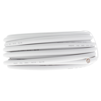 Q-Link coax kabel 10 meter wit kabelkeur